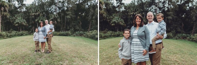 family photos in field