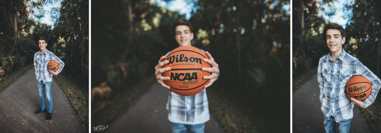 boy with basketball