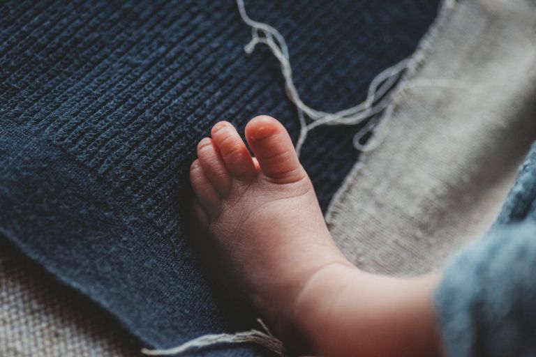 newborn foot