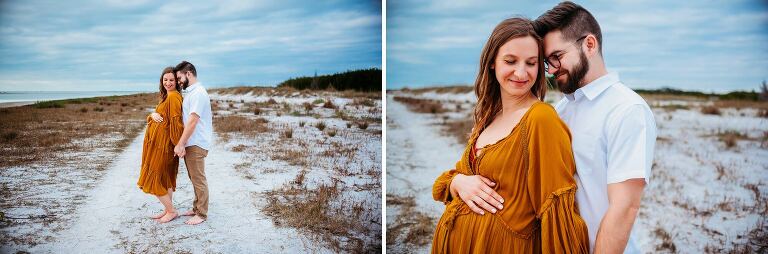 beach maternity shoot