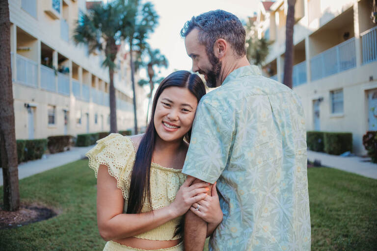 mom and dad during family photos